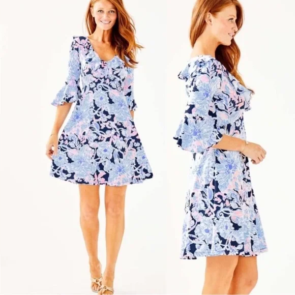 Lilly Pulitzer Stirling Dress Bright Amore Please XS NWT - Picture 8 of 8